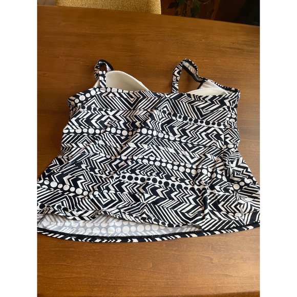 CAPTIVA + Bleu Rod Tankini Black And White Size 3XD - Picture 2 of 11